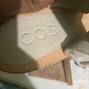 COS Light Gray Leather Footwear